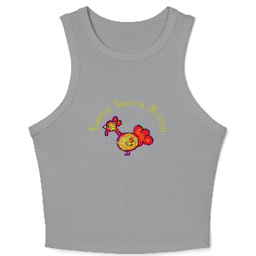 Discover Thankful grateful blessed leopard Crop Tank Top