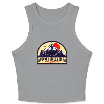 Discover Pocono Mountains Pennsylvania Crop Tank Top