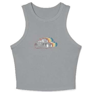 Discover Farming Farmer Retro Vintage Crop Tank Top