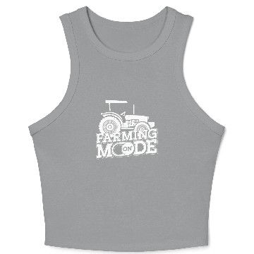 Discover Farming Farmer Vintage Tractor Crop Tank Top