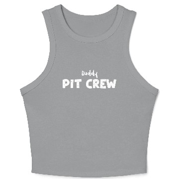 Discover Daddy Pit Crew - Birthday Crop Tank Top