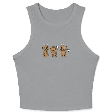 Discover Goldendoodle Coffee Lover Crop Tank Top