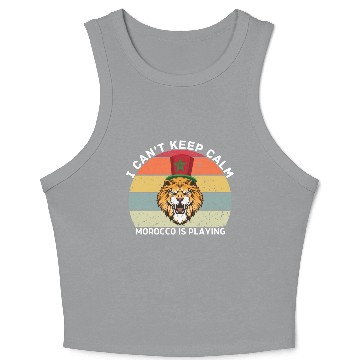 Discover i can't keep calm morocco is playing Crop Tank Top