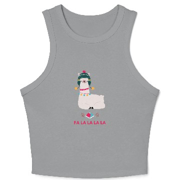 Discover Fa La La La LLama ! Crop Tank Top
