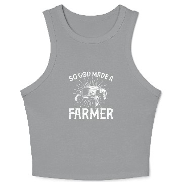 Discover Farming Farmer Vintage Tractor So Crop Tank Top