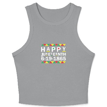 Discover Juneteenth Black History Crop Tank Top