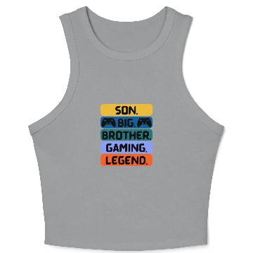 Discover SON BROTHER GAMING LEGEND for gamer controller Crop Tank Top