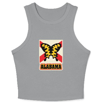 Discover US States Albm Crop Tank Top