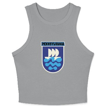 Discover US States PENNSYLVANIA Crop Tank Top