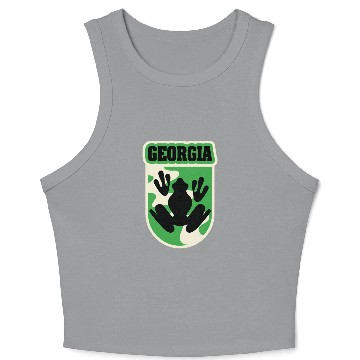 Discover US States GEORGIA Crop Tank Top