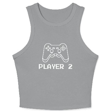 Discover Player 2 Gamer Crop Tank Top