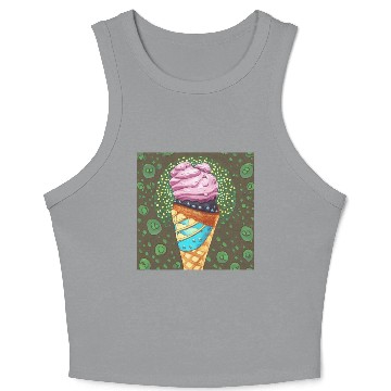 Discover ice cream Crop Tank Top