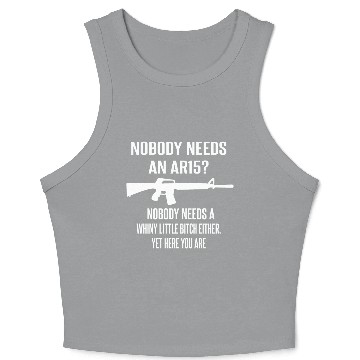 Discover Gun Rights Crop Tank Top