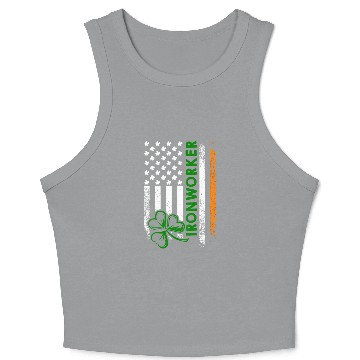 Discover Im An Irish Ironworker Ironworker Crop Tank Top