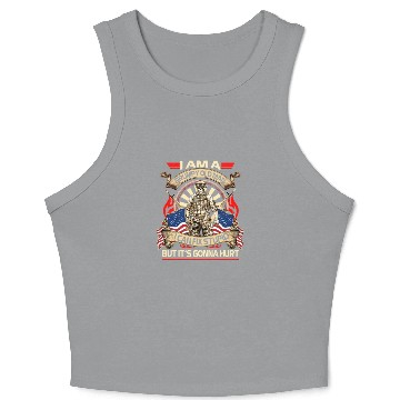 Discover Afghanistan veteran Grumpy old man Crop Tank Top