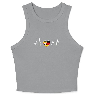 Discover Uganda Germany Flag Two Countries Crop Tank Top