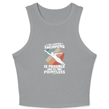 Discover To swim Crop Tank Top