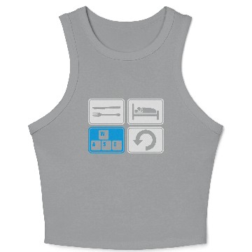 Discover gaming daily repeat computer Crop Tank Top