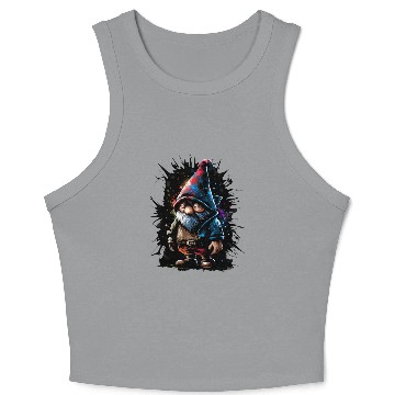 Discover Graffiti Streetwear Gnome Crop Tank Top