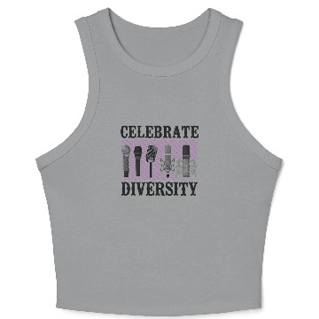 Discover Karaoke Singer Microphone Vocalist Crop Tank Top