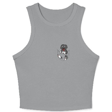Discover Great Dane Pocket Graphic Crop Tank Top