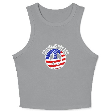 Discover Columbus Day 1492 Crop Tank Top