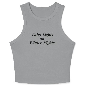 Discover Fairy Lights on Winter Nights Crop Tank Top