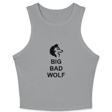 Discover big bad wolf quote Crop Tank Top