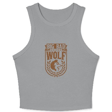 Discover big bad wolf quote Crop Tank Top