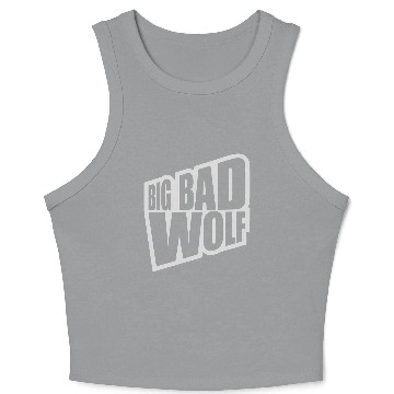 Discover big bad wolf quote Crop Tank Top