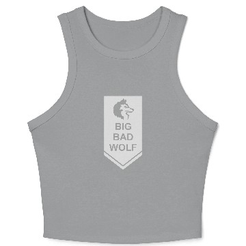 Discover big bad wolf quote Crop Tank Top