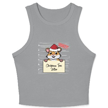 Discover Hamster christmas funny prison Crop Tank Top