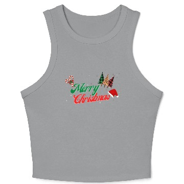 Discover merry christmas gift Crop Tank Top