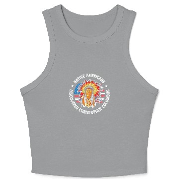 Discover Columbus Day 1492 Crop Tank Top