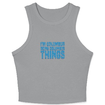 Discover Columbus Day 1492 Crop Tank Top