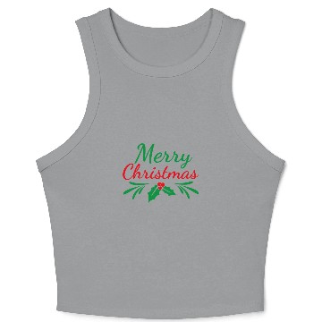 Discover Marry Christmas Crop Tank Top