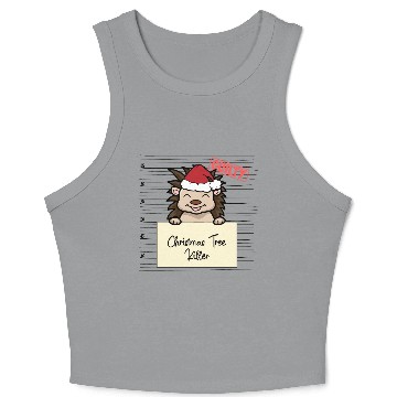 Discover Hedgehog christmas funny prison Crop Tank Top