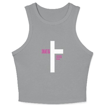 Discover LOVE YOU JESUS Crop Tank Top