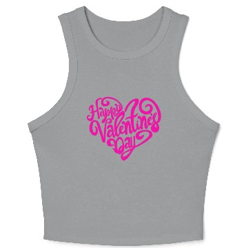 Discover happy valentines day Crop Tank Top valentine