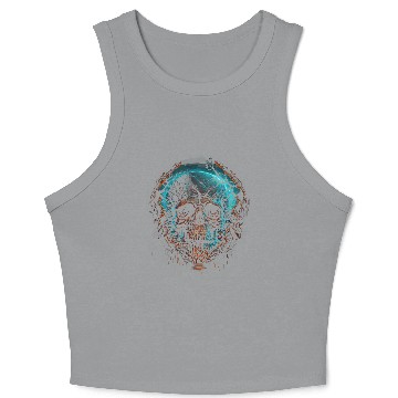Discover Skull Crop Tank Top