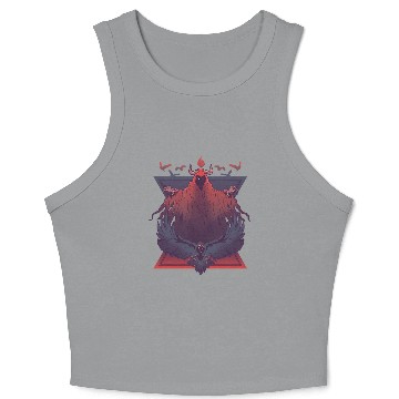 Discover Scary devil creepy eagle Scary devil creepy eagle Crop Tank Top