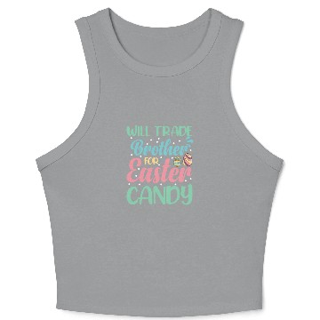 Discover Will Trade Brother for Easter Candy Eggs Kids Boys Crop Tank Top