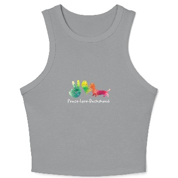 Discover Dachshund Gift Dixie Wiener Doxie Dackel Crop Tank Top