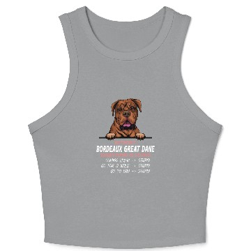 Discover Without Great Dane everything is stupid dog friend Crop Tank Top