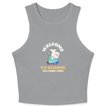 Discover Back To School Fun Crop Tank Top