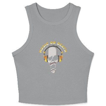 Discover Music or Death Crop Tank Top