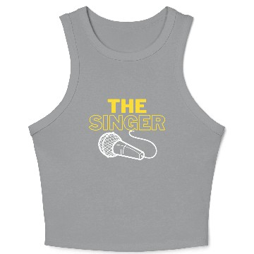 Discover The Singer Simple Band Microphone Crop Tank Top