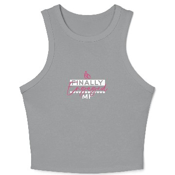 Discover Finally Engaged MF - Bride Bachelorette Party Crop Tank Top