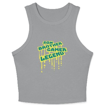 Discover son brother gamer legend Crop Tank Top