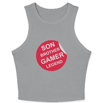 Discover son brother gamer legend Crop Tank Top